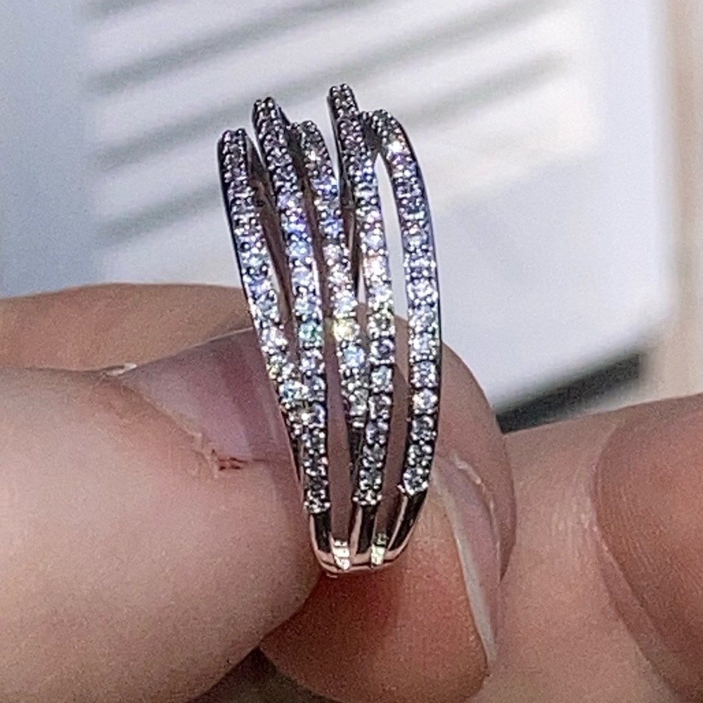 NWT! GENUINE WHITE SAPPHIRE RING - Picture 9 of 13